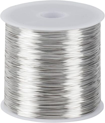 سلك زهور مقاس 26، سلك صناعة المجوهرات، سلك حرفي نحاسي لصنع المجوهرات، سلك زهور مرن، سلك خرز نحاسي لصناعة تغليف باقة الزهور وصناعة المجوهرات (109 ياردة/328 قدمًا) in Kuwait