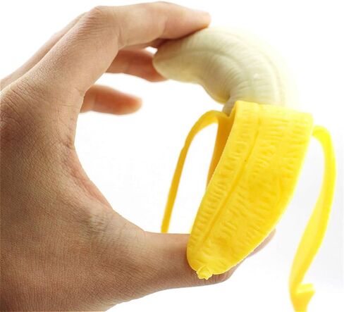 لعبة ضغط الموز، (قطعتان) لعبة حسية على شكل موز قابلة للتمدد، العاب تخفيف التوتر، العاب فيدجيت للاطفال والكبار، العاب وحفلة التوحد in Kuwait