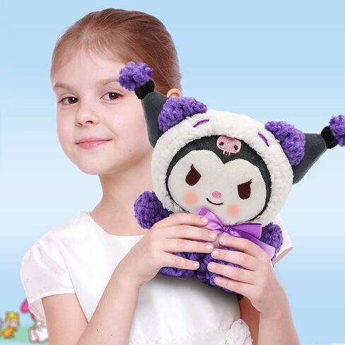 GRUSEMI 9 بوصة Anime Kawaii Plush Toys، لطيف أنيمي محشوة الحيوان وسادة دمية لينة الكرتون غرفة ديكور لعبة عيد ميلاد لصالح الهدايا للأطفال الفتيات المشجعين in Kuwait
