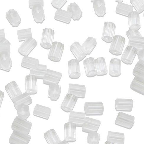 TOAOB 500pcs Clear Plastic Rubber Safety Earring Backs Soft Silicone Ear Nut Stoppers Replacement 2.5x3.5mm for Fish Hooks Earring Post Studs in Saudi Arabia