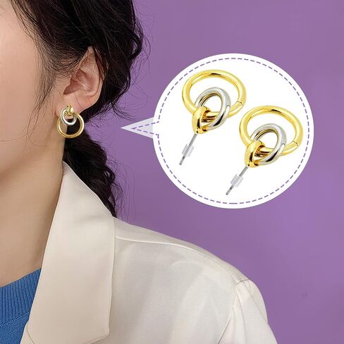 TOAOB 500pcs Clear Plastic Rubber Safety Earring Backs Soft Silicone Ear Nut Stoppers Replacement 2.5x3.5mm for Fish Hooks Earring Post Studs in Saudi Arabia