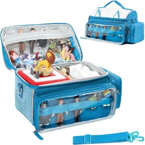 SFYBYHEART Carrying Case Compatible with Toniebox Starter Set, Tonis Figures, Tonis Characters, Cute Tony Case, Tonis Storage and Organizer with Shoulder Strap