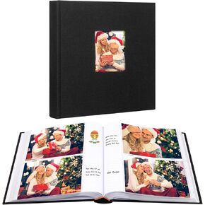Aevdor 240 Pockets Photo Album 5x7 with Writing Space, Large Capacity 5x7 Photo Album Holds 240 Photos, Linen Cover Acid Free Pages 5x7 Photo Book with Memo for Baby Family Travel Wedding Photo, Beige