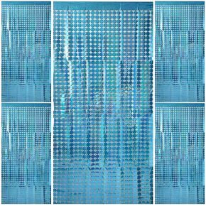 Blue Streamers Backdrop Fringe Under the Sea Party Decorations in Kuwait