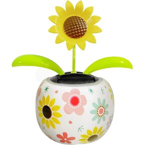 لعبة زهور راقصة تعمل بالطاقة الشمسية، رؤوس فقاعات تعمل بالطاقة الشمسية للوحة عدادات السيارة، لعبة راس هزاز لتزيين السيارة والنوافذ وتابلوه السيارة، اكسسوارات السيارة - لا تحتاج الى بطارية in Kuwait