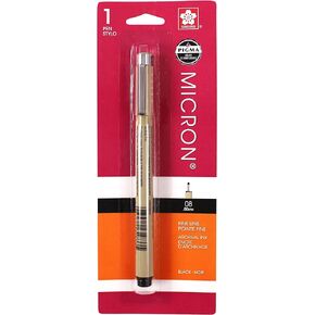 Sakura 30881 Pigma Micron Blister Card 08 Ink Pen, 0.50-mm, Black in Saudi Arabia