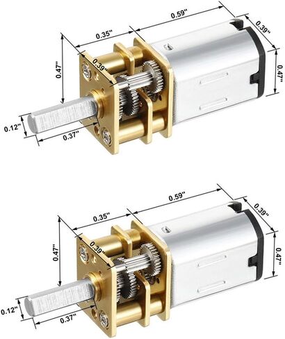 2 قطعة من محركات كيو إم سيلر بتيار مستمر 12 فولت 1000 دورة في الدقيقة مع علبة تروس كهربائية بالكامل 0.18 أمبير مع محطين لألعاب التحكم عن بعد in Kuwait