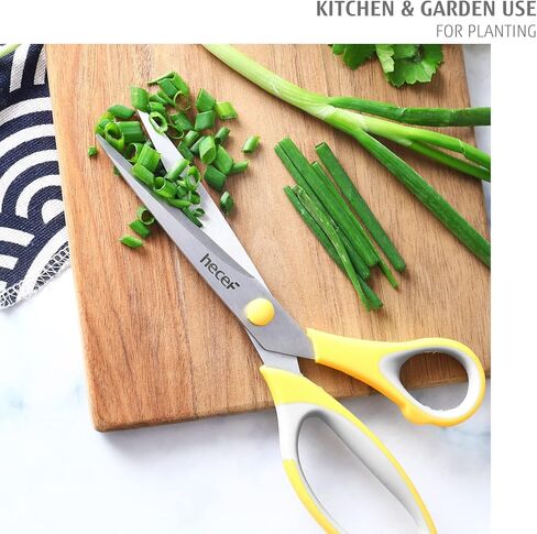 هيسايف مجموعة مقصات متعددة الاغراض مقاس 8 انش مكونة من 3 قطع، مقصات حادة ومتينة بمقابض ناعمة للمكتب والمدرسة والمنزل والحرف الفنية ومستلزمات الحرف اليدوية in Kuwait