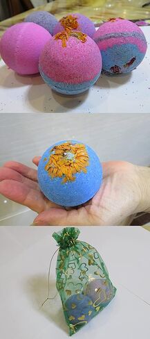 304 قوالب قنابل الحمام المصنوعة من الفولاذ المقاوم للصدأ مع مزلاج تصميم فريد لصنع وصفات الفوار الخاصة بك بنفسك، قنابل فوارة مصنوعة يدويًا (قطر 2.56 بوصة/4 نصف قوالب صابون) in Kuwait