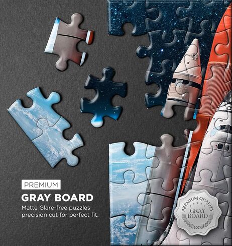 500/1000 Piece Puzzles for Adults, 2 Pack QuizQuirk Rocket & Astronaut in Space Jigsaw Puzzles (Puzzle Savers Included) in Saudi Arabia