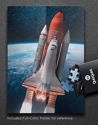 500/1000 Piece Puzzles for Adults, 2 Pack QuizQuirk Rocket & Astronaut in Space Jigsaw Puzzles (Puzzle Savers Included) in Saudi Arabia