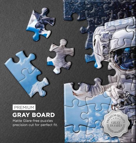 500/1000 Piece Puzzles for Adults, 2 Pack QuizQuirk Rocket & Astronaut in Space Jigsaw Puzzles (Puzzle Savers Included) in Saudi Arabia