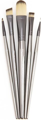 Royal & Langnickel Zen 5pc Standard Handle Brush Set, Includes - Wash, Oval Wash, Angular, Liner & Chisel Blender Brushes in Saudi Arabia