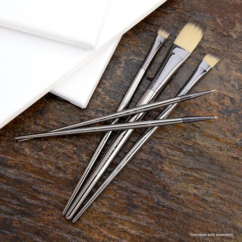 Royal & Langnickel Zen 5pc Standard Handle Brush Set, Includes - Wash, Oval Wash, Angular, Liner & Chisel Blender Brushes in Saudi Arabia