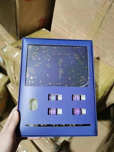 مجموعة تخطيط زجاجية مع دفتر يوميات - مجموعة اقلام غمس مع حبر ودفتر يوميات لطيف وحامل قلم in Kuwait