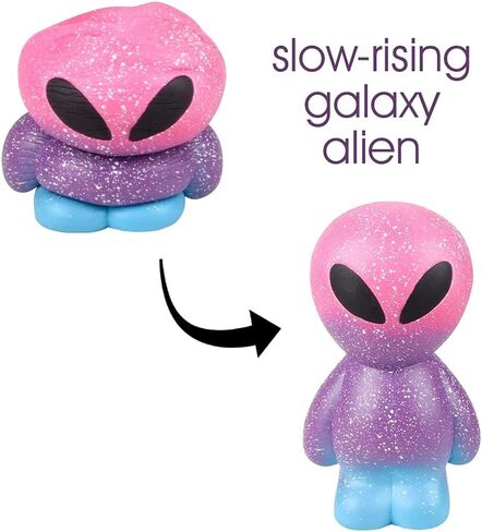 ArtCreativity Jumbo Squish Galaxy Alien، قطعة واحدة، لعبة ضغط معطرة للأطفال مع رغوة بطيئة الارتفاع، لعبة تخفيف التوتر للأطفال والكبار، ديكور فريد لحفلات الفضاء الخارجي، 10.25 بوصة in Saudi Arabia