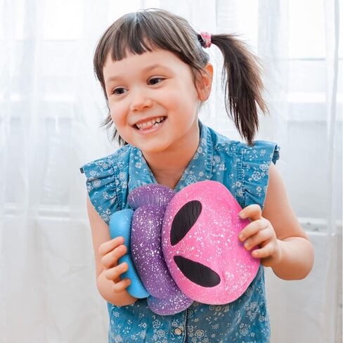 ArtCreativity Jumbo Squish Galaxy Alien، قطعة واحدة، لعبة ضغط معطرة للأطفال مع رغوة بطيئة الارتفاع، لعبة تخفيف التوتر للأطفال والكبار، ديكور فريد لحفلات الفضاء الخارجي، 10.25 بوصة in Saudi Arabia