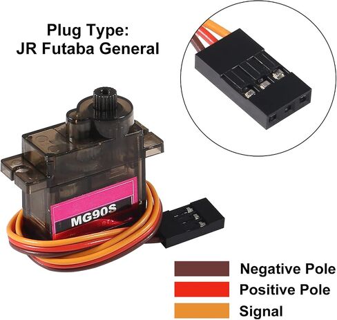 6 قطع MG90S محرك سيرفو مايكرو 9G لطائرات الهليكوبتر والطائرة والقارب والروبوت الذكي للتحكم في السيارة in Saudi Arabia