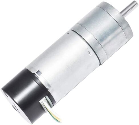 (300 لفة في الدقيقة، 12 فولت) - محرك تروس معدني تيار مستمر 12 فولت 300 دورة في الدقيقة مع تشفير استشعار قاعة 48 CPR للتحكم الآلي من أردوينو in Kuwait