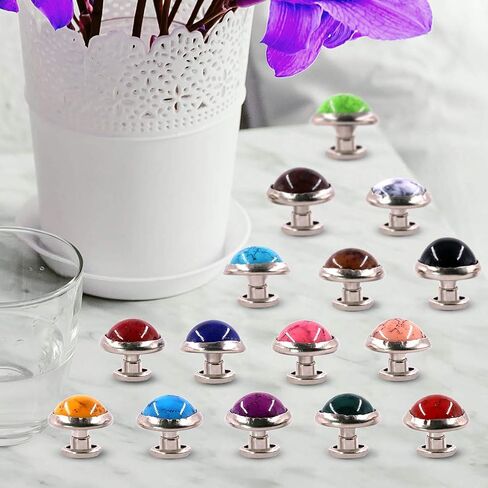 Swpeet 150Pcs 10mm 15 Colors Leathercraft Turquoise Rapid Rivets Studs Buttons Diamond Spikes Rivets for Purse Bags Shoes Leather Craft Repairs Decoration in Saudi Arabia