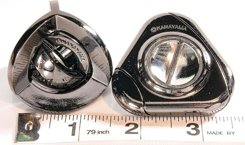 DIAL and EQUA Hanayama Metal Puzzles with 2 Green Velveteen/Red Satin Lined Drawstring Pouches, Bundled in Kuwait