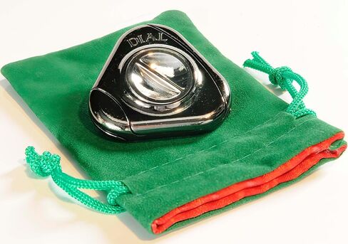 DIAL and EQUA Hanayama Metal Puzzles with 2 Green Velveteen/Red Satin Lined Drawstring Pouches, Bundled in Kuwait