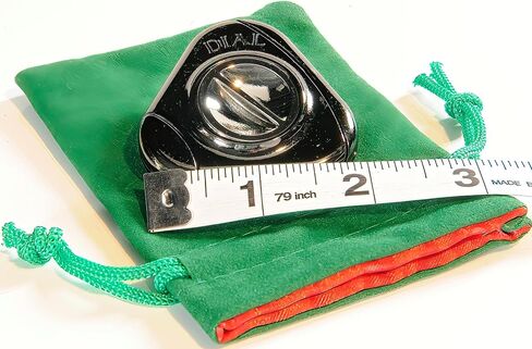 DIAL and EQUA Hanayama Metal Puzzles with 2 Green Velveteen/Red Satin Lined Drawstring Pouches, Bundled in Kuwait
