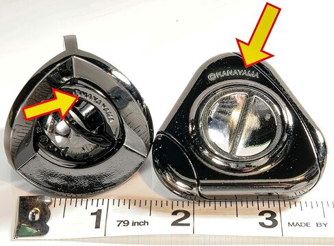 DIAL and EQUA Hanayama Metal Puzzles with 2 Green Velveteen/Red Satin Lined Drawstring Pouches, Bundled in Kuwait