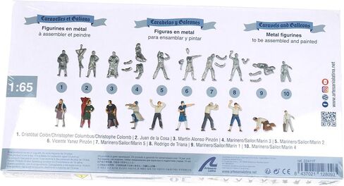 Artesanía Latina - مجموعة النمذجة البحرية - أشكال معدنية لنماذج الكارافيل والجاليون - موديل 22411F، مقياس 1:65 - نماذج للتجميع - مستوى البدء in Kuwait