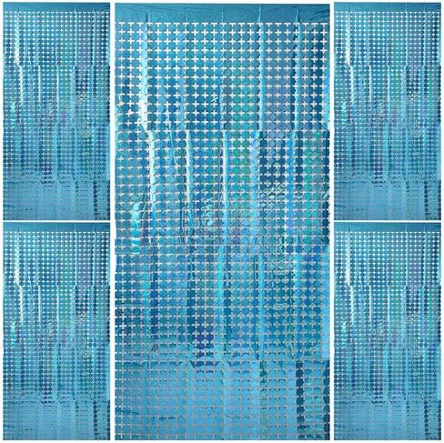 Blue Streamers Backdrop Fringe Under the Sea Party Decorations in Kuwait