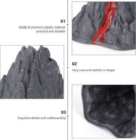 تويفيان 10 قطع لعبة بركان مجموعة بركان لعبة بركان لعبة بركان لوازم حفلات اعياد الميلاد نموذج الانفجار البركاني in Kuwait