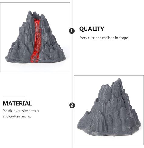 تويفيان 10 قطع لعبة بركان مجموعة بركان لعبة بركان لعبة بركان لوازم حفلات اعياد الميلاد نموذج الانفجار البركاني in Kuwait