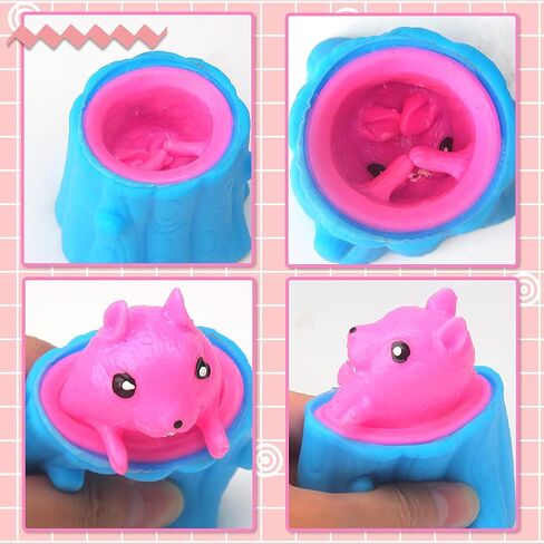 ألعاب السنجاب بالضغط قطعتان من تاشيبا، أكواب السنجاب الشرير من السيليكون، حوامل أقلام تلسكوبية لطيفة، للأطفال والأصدقاء والبالغين in Kuwait