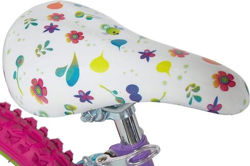 دراجة Dynacraft Trolls Girls BMX للشارع/الترابية مع فرامل يدوية مقاس 16 بوصة، أرجواني/وردي/أخضر " in Kuwait