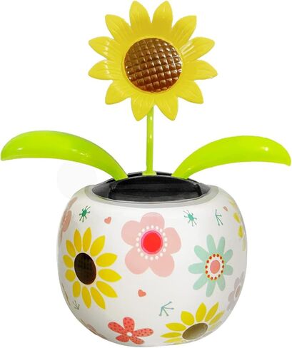 لعبة زهور راقصة تعمل بالطاقة الشمسية، رؤوس فقاعات تعمل بالطاقة الشمسية للوحة عدادات السيارة، لعبة راس هزاز لتزيين السيارة والنوافذ وتابلوه السيارة، اكسسوارات السيارة - لا تحتاج الى بطارية in Kuwait