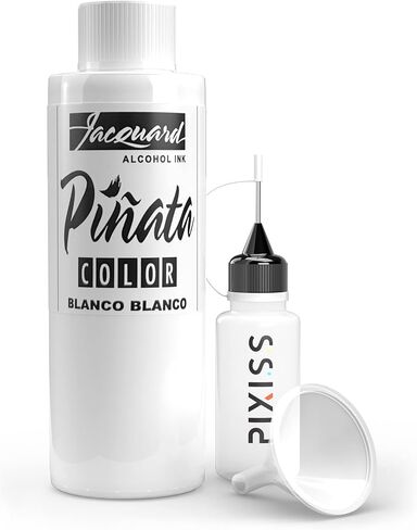 Pinata Sapphire Blue Alcohol Ink 4-Ounce, Pixiss 20ml Needle Tip Applicator Bottle and Funnel, Bundle for Yupo and Resin in Saudi Arabia