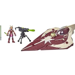 STAR WARS Toys Mission Fleet Ahsoka Tano Delta-7 Jedi Starfighter, Starfighter Strike 2.5-Inch-Scale Figure and Vehicle, Ages 4 and Up, (F3790) in Saudi Arabia