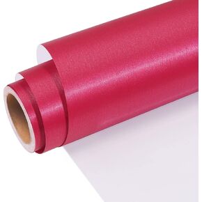 لفافة فينيل لاصقة دائمة من WRAPXPERT - فينيل وردي معدني مصقول مقاس 30.48 سم × 12.7 سم لديكور المنزل، والحرف اليدوية، وورق الاتصال، وملصق السيارة in Kuwait