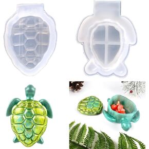قالب جرة الراتنج مع غطاء، قالب صندوق تخزين سلحفاة البحر من السيليكون قالب صندوق حلية مجوهرات لحاوية حلوى راتنجات الإيبوكسي in Kuwait