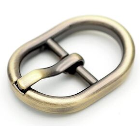 CRAFTMEMORE 4 pcs Oval Belt Buckle Center Bar Belt Buckles Single Prong Belt Purse Making Accessories SC66
