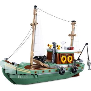 City Police Ship STEM Building Blocks Sets(490 Pcs), Compatible with Lego City Police Boat and Ship Playsets, Nice Gift with Beautiful Box for Boys 6-12 and Building Blocks Lover