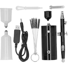 Pneumatic Airbrush Kit, Airbrush Pen Single Action Rechargeable Handheld Integrated Spray Pen Set G11 Pump in Kuwait