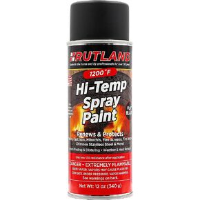 طلاء رش عالي الحرارة من روتلاند برودكتس 80، أونصة سائلة (عبوة من قطعة واحدة)، أسود، 12 in Kuwait