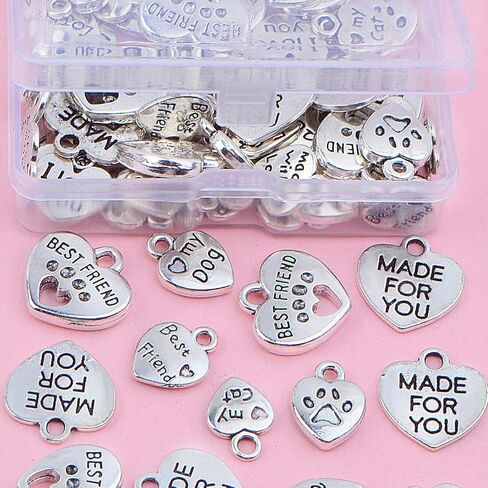 Aylifu Inspirational Words Charms, 30pcs Lettering Saying Pendants Engraved Message Charms Beads Craft Supplies Jewelry Findings for DIY Necklace Bracelet in Saudi Arabia