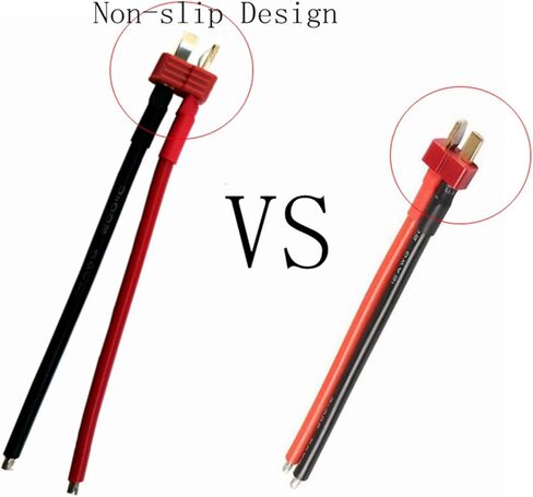 8 قطعة عمداء نمط غير SlipT التوصيل ذكر موصل سالب 120 مللي متر 14AWG سلك السيليكون ل Rc يبو بطارية Rc نموذج in Kuwait