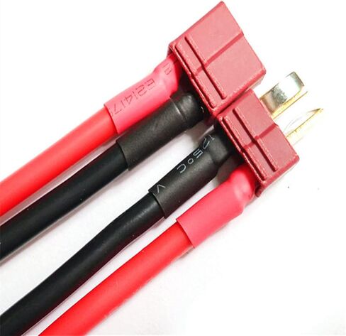 8 قطعة عمداء نمط غير SlipT التوصيل ذكر موصل سالب 120 مللي متر 14AWG سلك السيليكون ل Rc يبو بطارية Rc نموذج in Kuwait