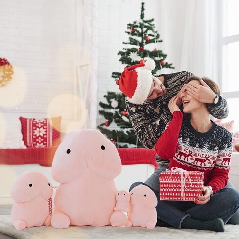 RZUFZPNB وسادة قطيفة مرحة لطيفة ومبتكرة من القطيفة الناعمة المحشوة من القطيفة لديكور المنزل هدية مهرجان مزحة من القطيفة لصديق (11.8 بوصة، وردي مبتسم) in Kuwait