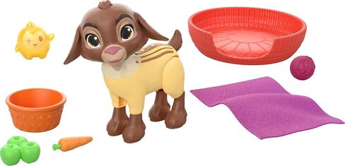 Mattel Disney Wish Set with Valentino & Star Figures & 6 Accessories Like Pet Bed & Blanket, Goat Figure Bends Back Legs in Saudi Arabia