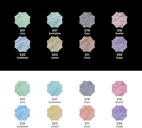 ارتيكس مجموعة الوان مائية معدنية احترافية، 8 الوان لامعة لامعة زاهية، لوازم مدرسية فنية للفنانين والمبتدئين والهواة والطلاب والمحترفين in Kuwait