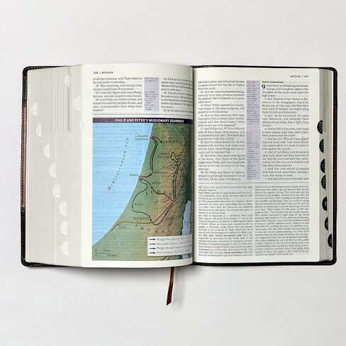KJV, The King James Study Bible, Leathersoft, Brown, Thumb Indexed, Red Letter, Full-Color Edition: Holy Bible, King James Version in Saudi Arabia